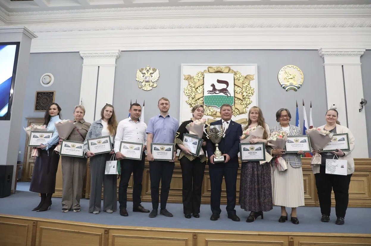 На награждении